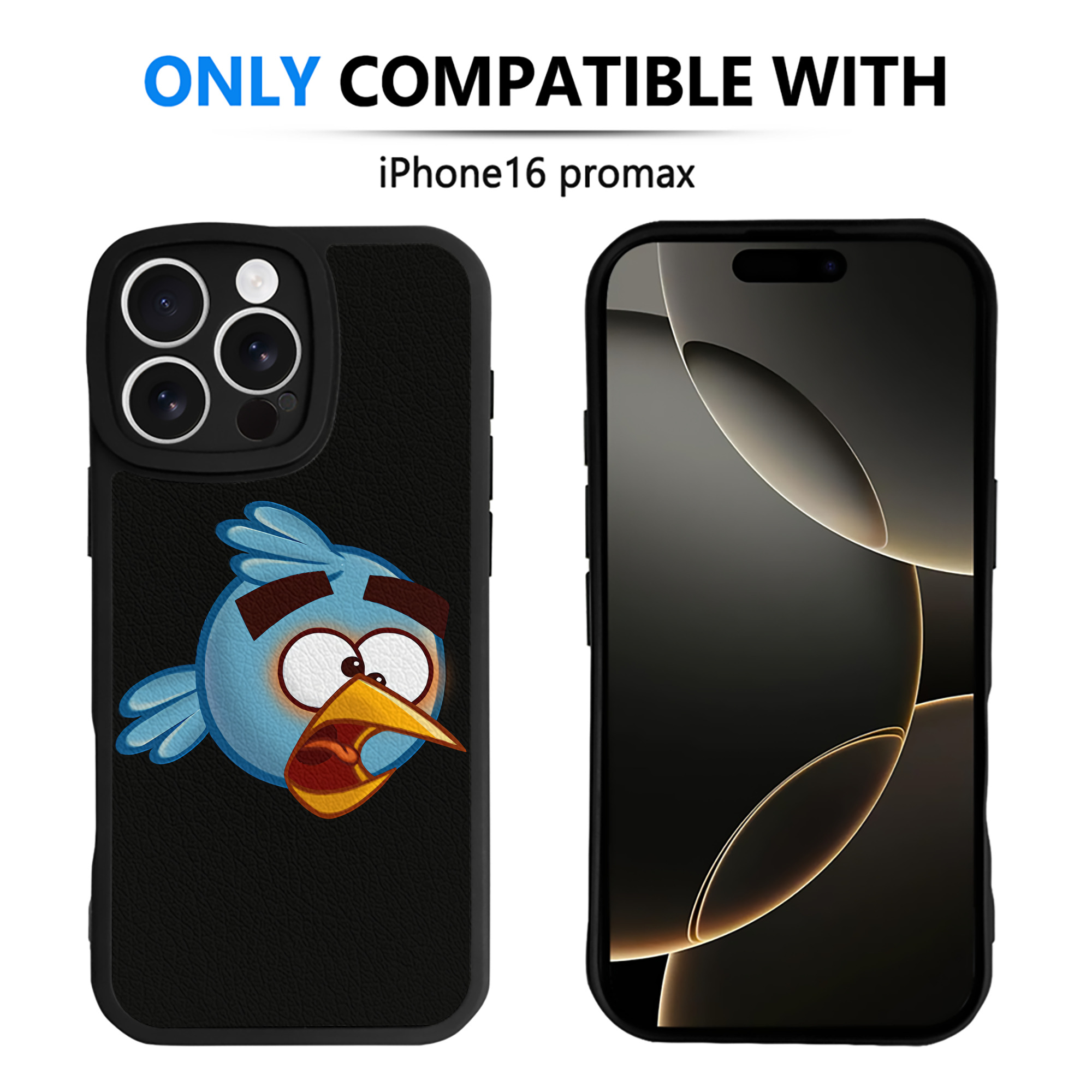 （画像用） Angry Birds アングリーバード 【iPhone 16シリーズ対応】シリコンスマホケース（レザー調） 材質：シリコン